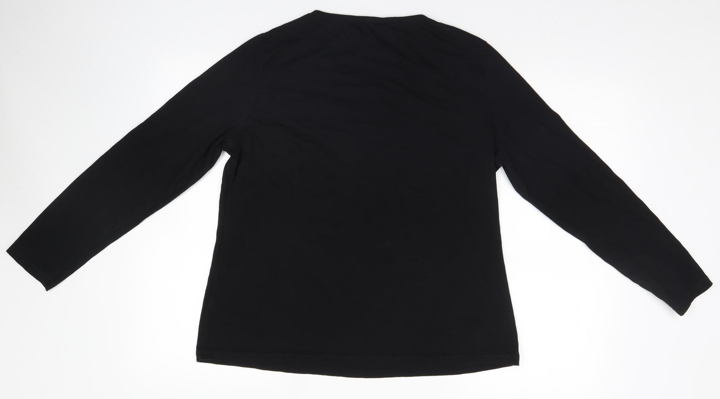 Dorothy Perkins Womens Black   Basic T-Shirt Size 18