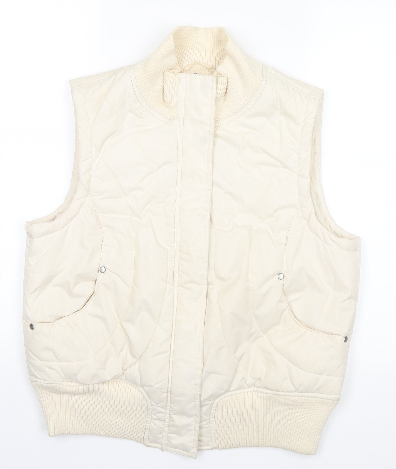 Dorothy Perkins Womens Ivory   Puffer Jacket Jacket Size 14