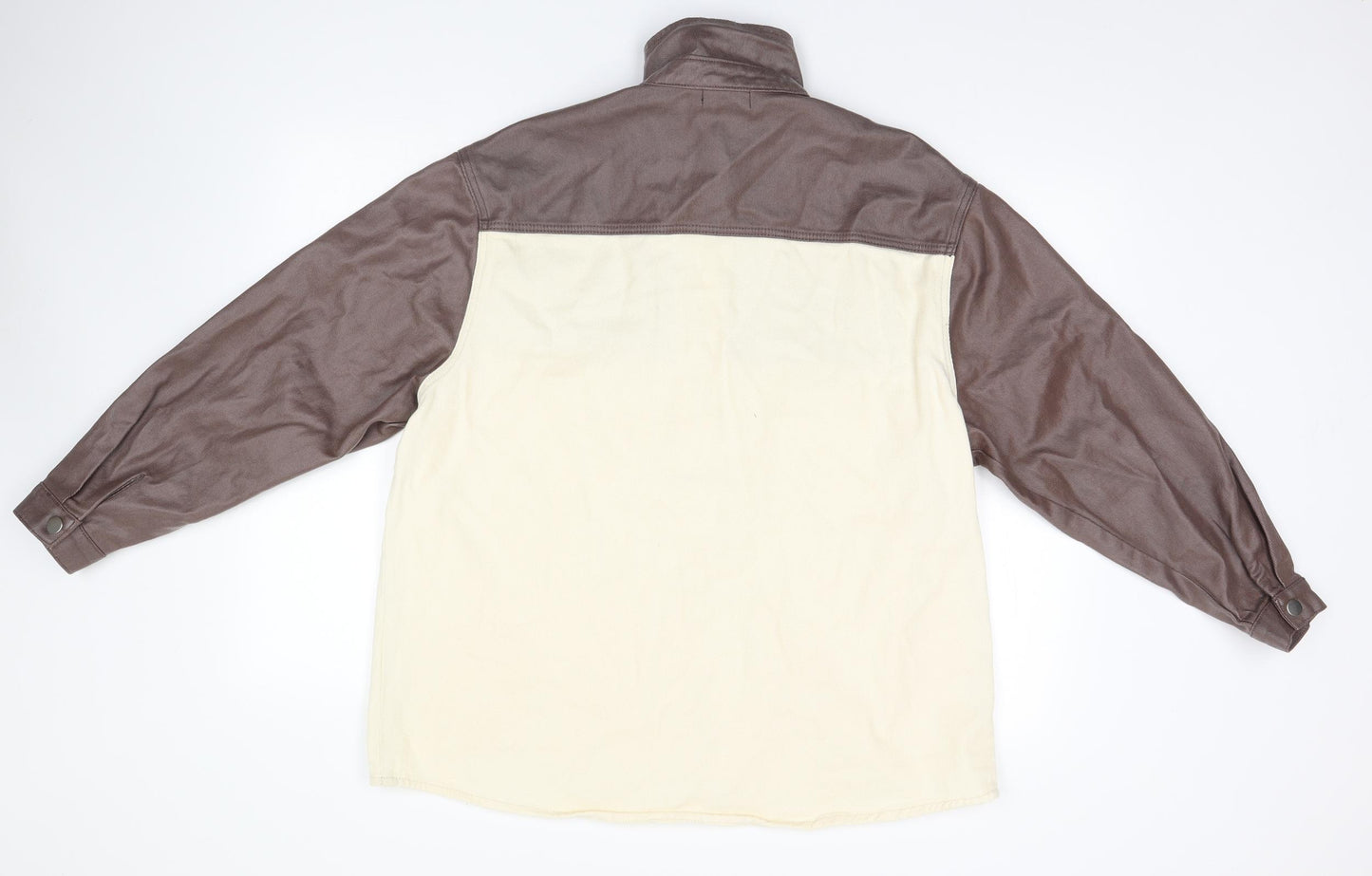 PRETTYLITTLETHING Womens Brown   Jacket  Size 8