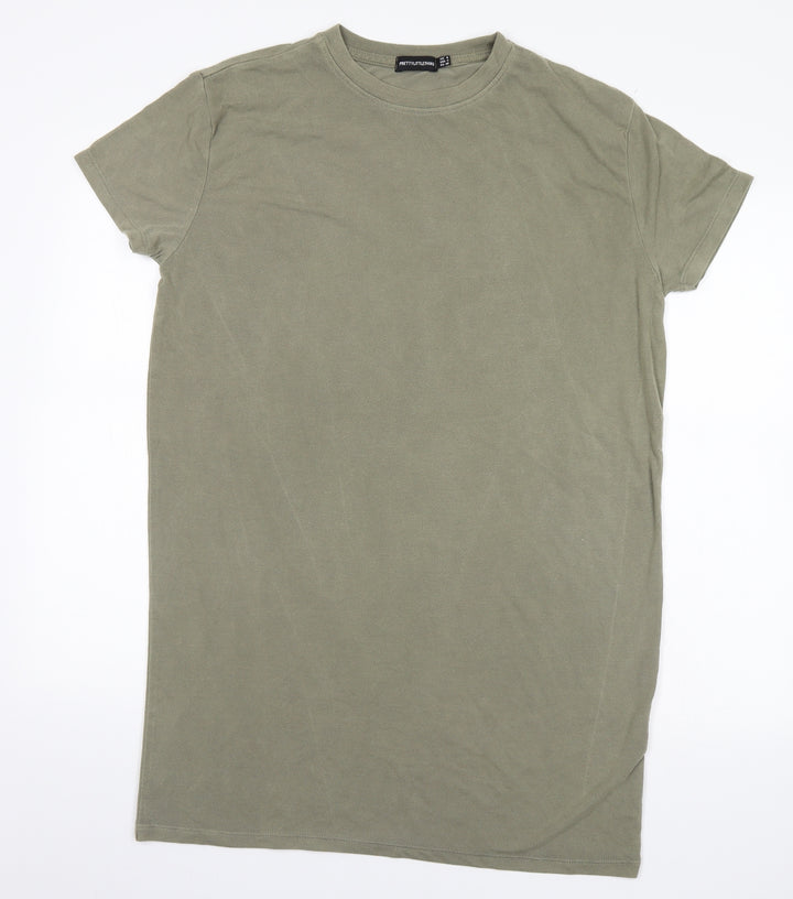 PRETTYLITTLETHING Womens Brown Basic T-Shirt Size 8