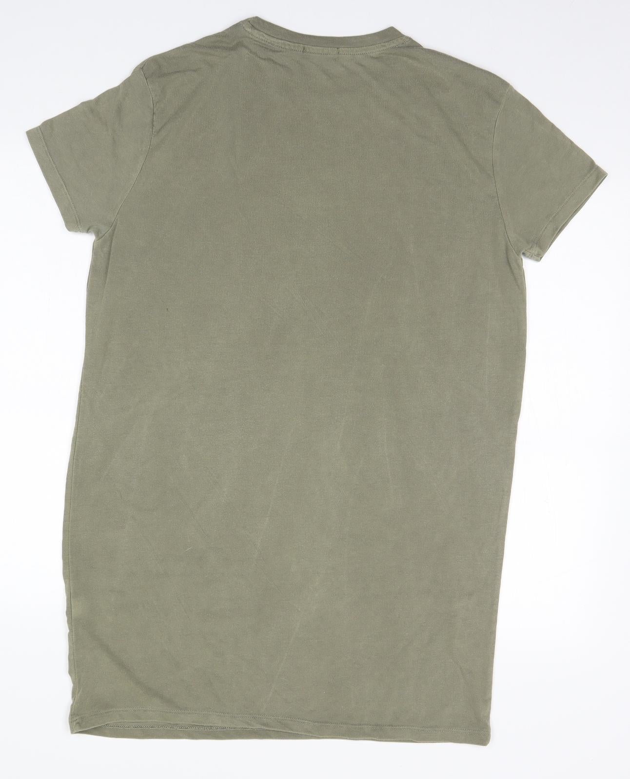 PRETTYLITTLETHING Womens Brown   Basic T-Shirt Size 8