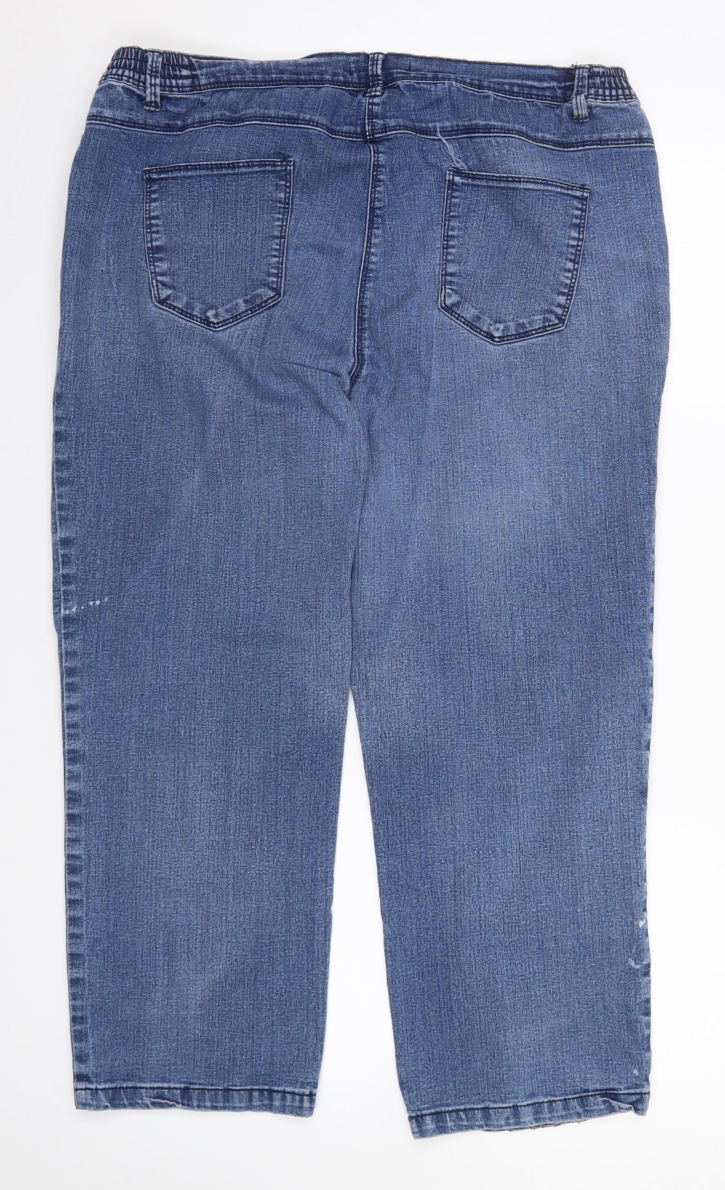 Preworn Womens Blue   Straight Jeans Size 18 L28 in
