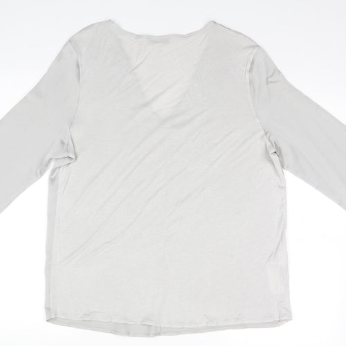 MNG Womens Silver   Basic Blouse Size L