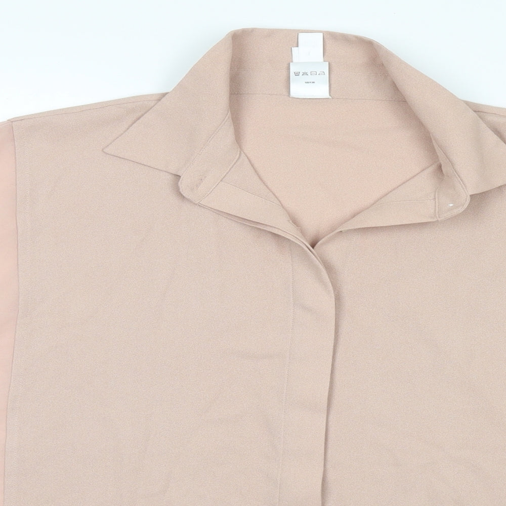Wynne Layers Womens Beige   Basic Blouse Size M