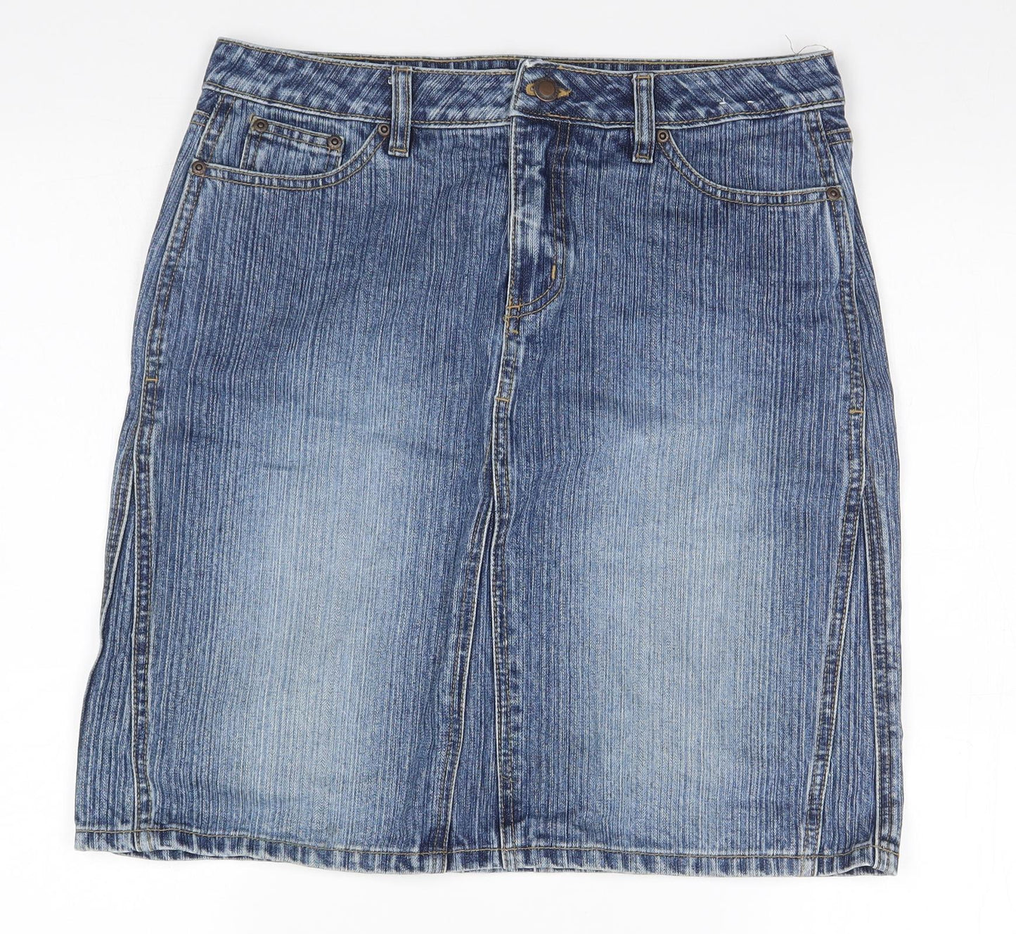 Authentic Womens Blue   A-Line Skirt Size 10