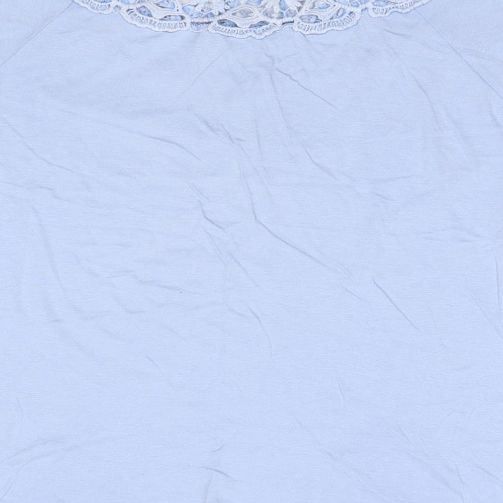 Laura Ashley Womens Blue   Basic T-Shirt Size 12