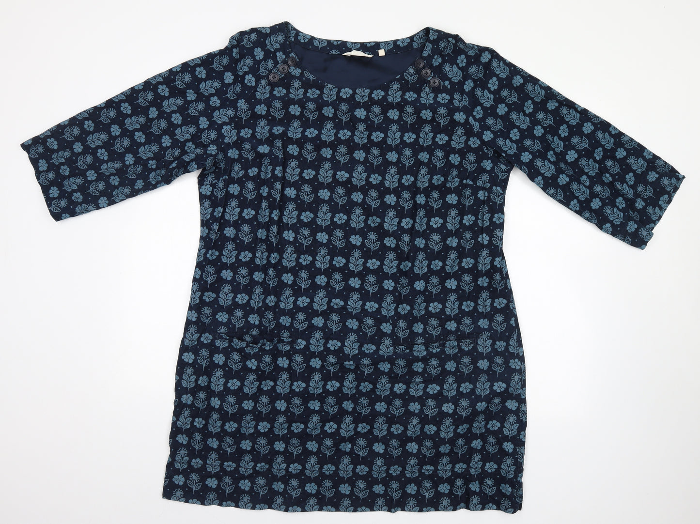Seasalt Womens Blue Floral  Basic T-Shirt Size 18
