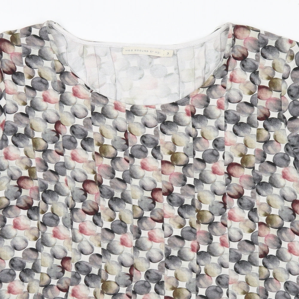 Mes Soeurs et moi Womens Multicoloured Geometric  Basic Blouse