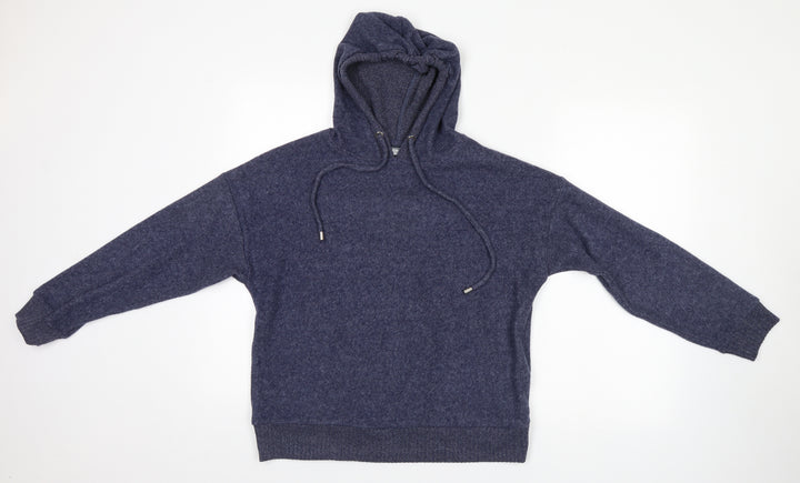 Nutmeg Womens Blue Pullover Hoodie Size 8