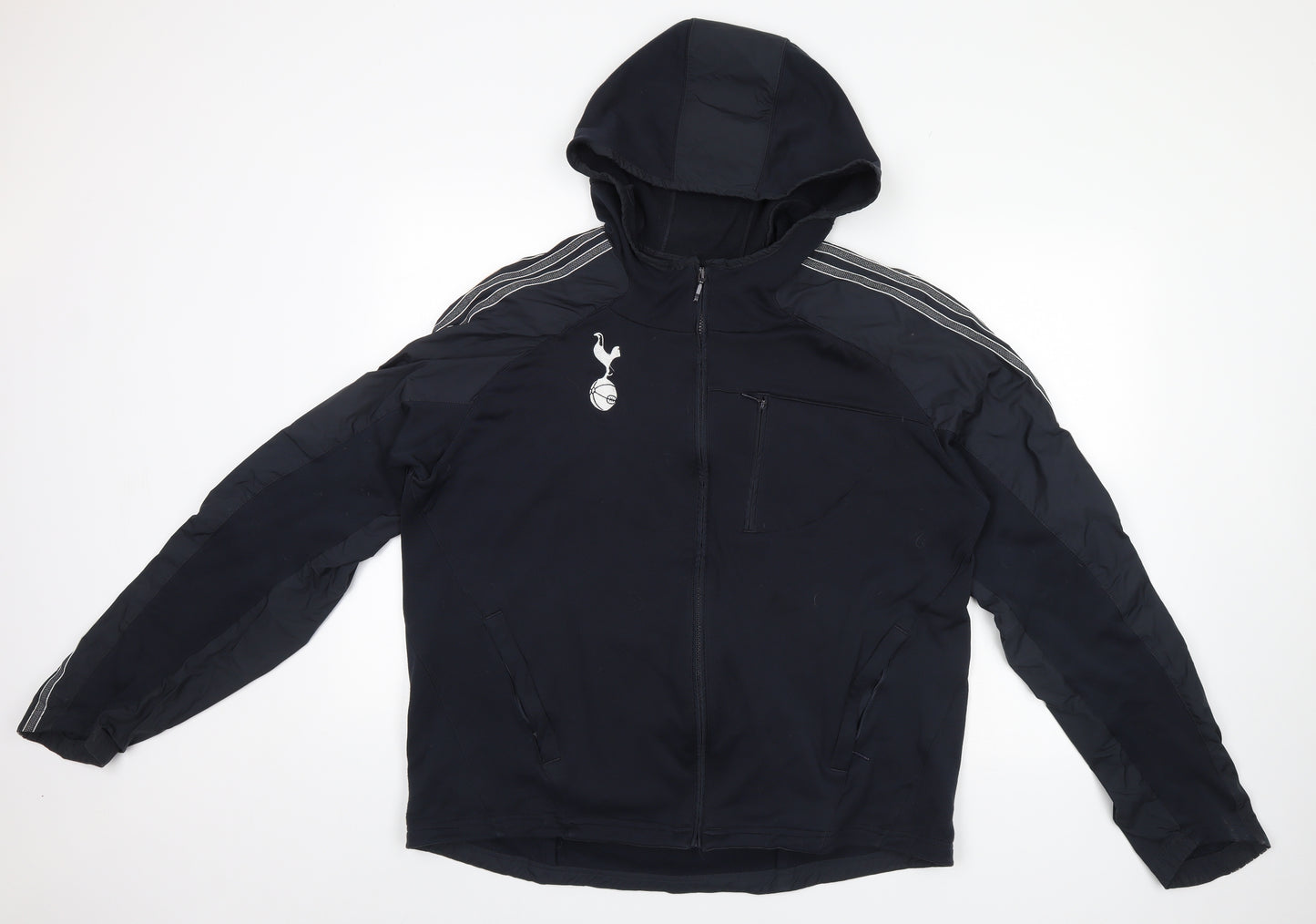 adidas Mens Black   Overcoat Coat Size L