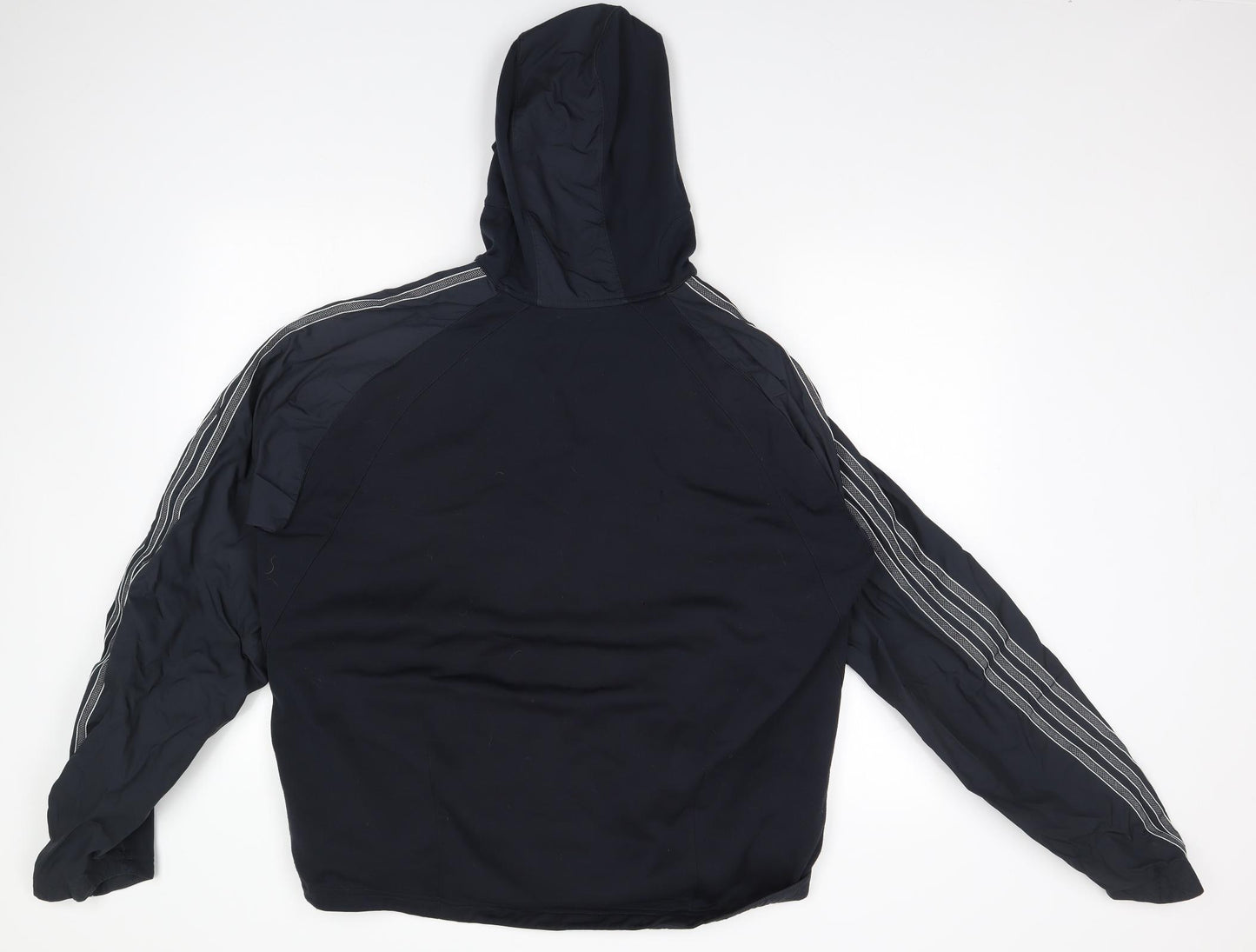 adidas Mens Black   Overcoat Coat Size L