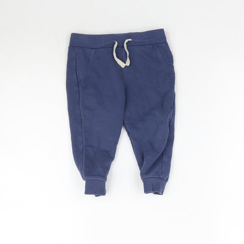 Marks and Spencer Baby Blue   Jogger Trousers Size 9-12 Months