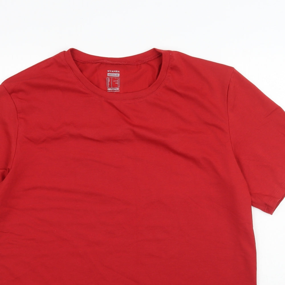 DECATHLON Mens Red    T-Shirt Size L