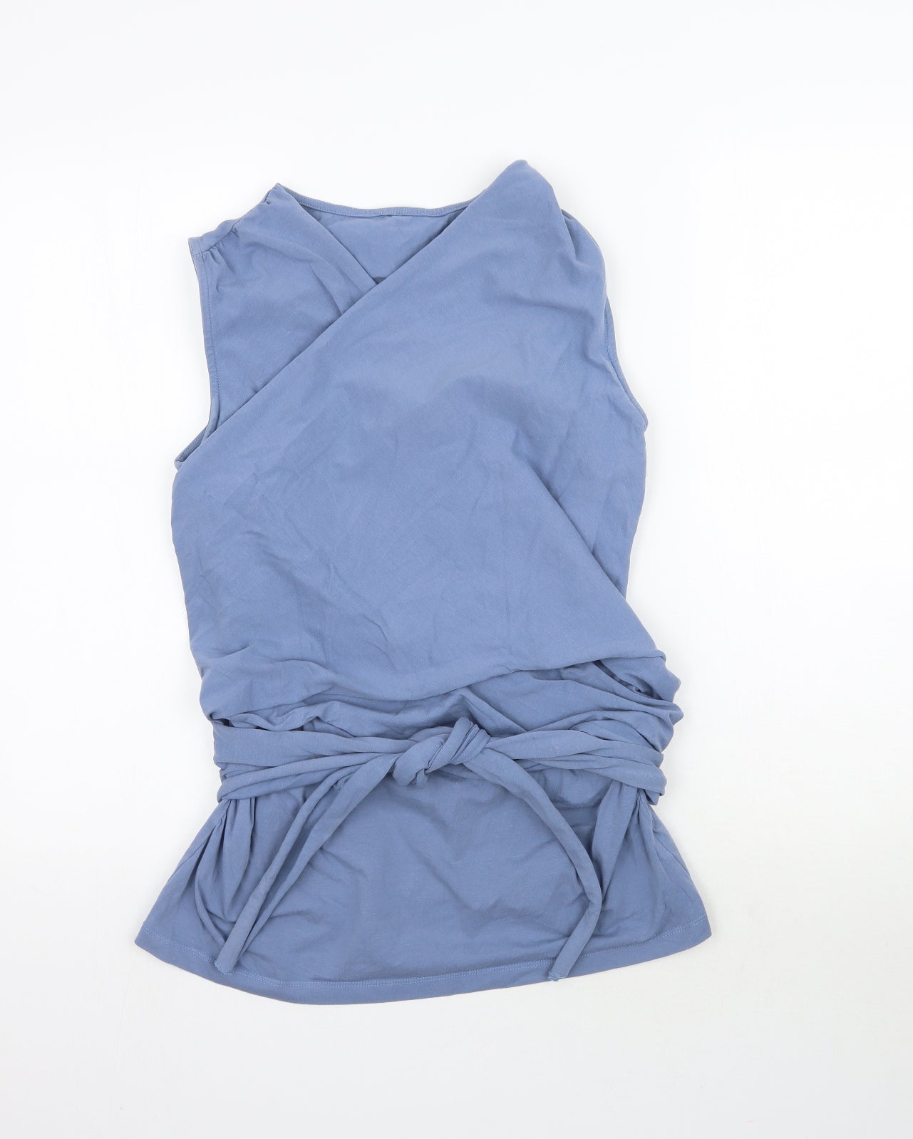 Seraphine Womens Blue   Wrap Blouse Size M