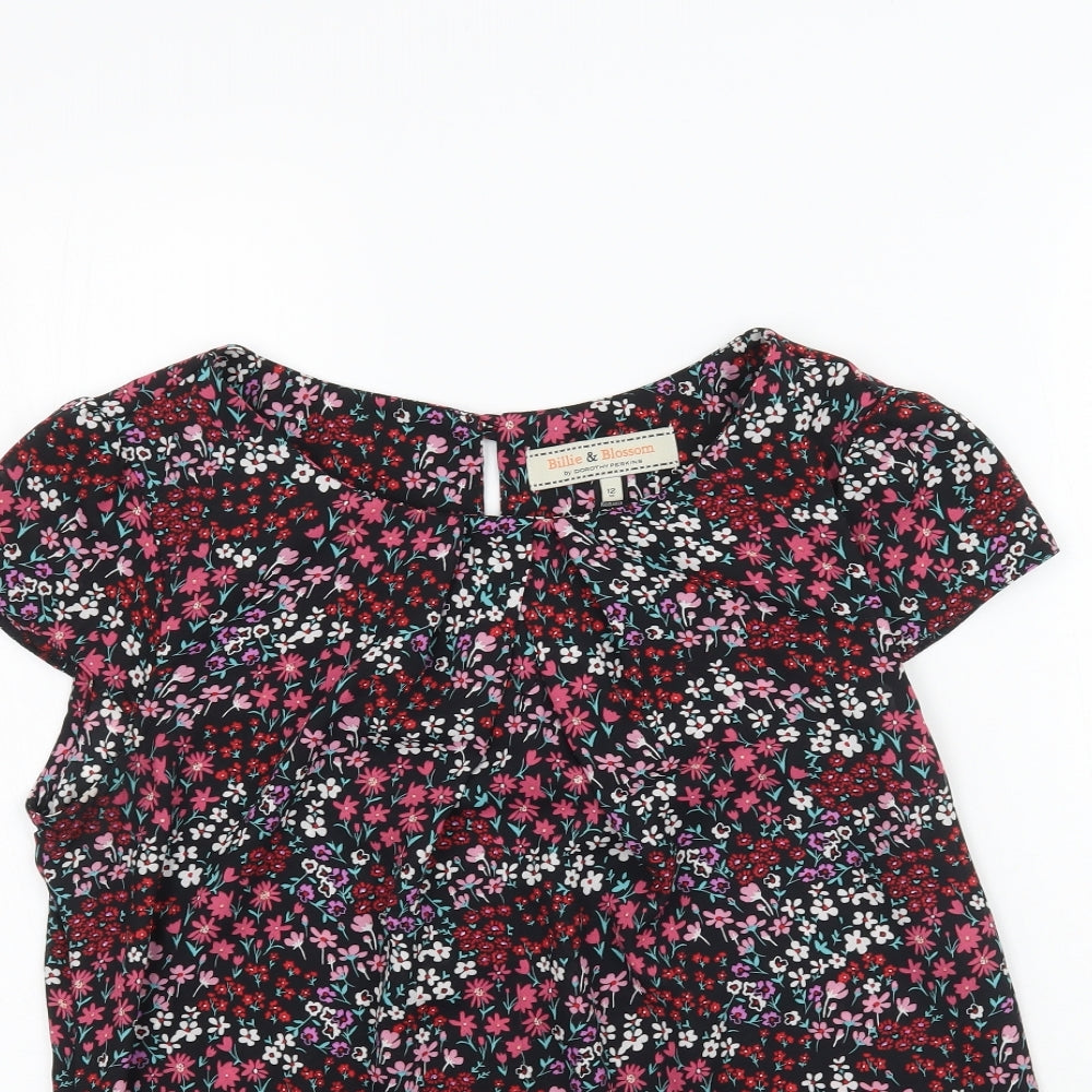 Dorohty Perkins Womens Multicoloured Floral  Basic Blouse Size 12