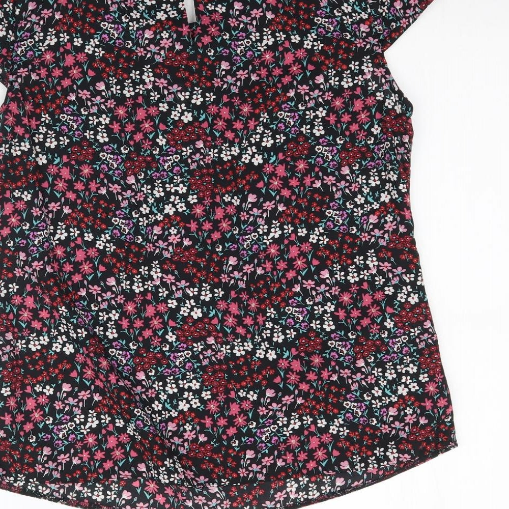 Dorohty Perkins Womens Multicoloured Floral  Basic Blouse Size 12