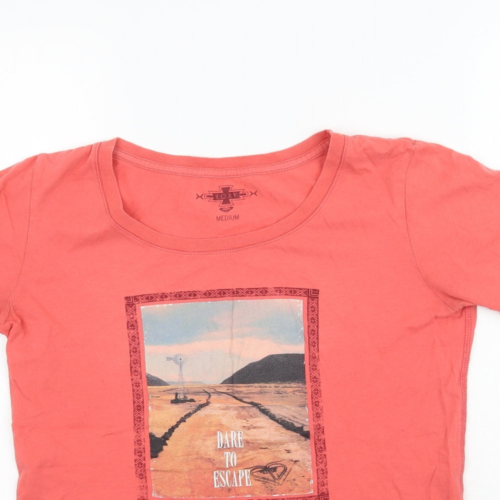 ROXY Womens Pink   Basic T-Shirt Size M  - Dare to escape