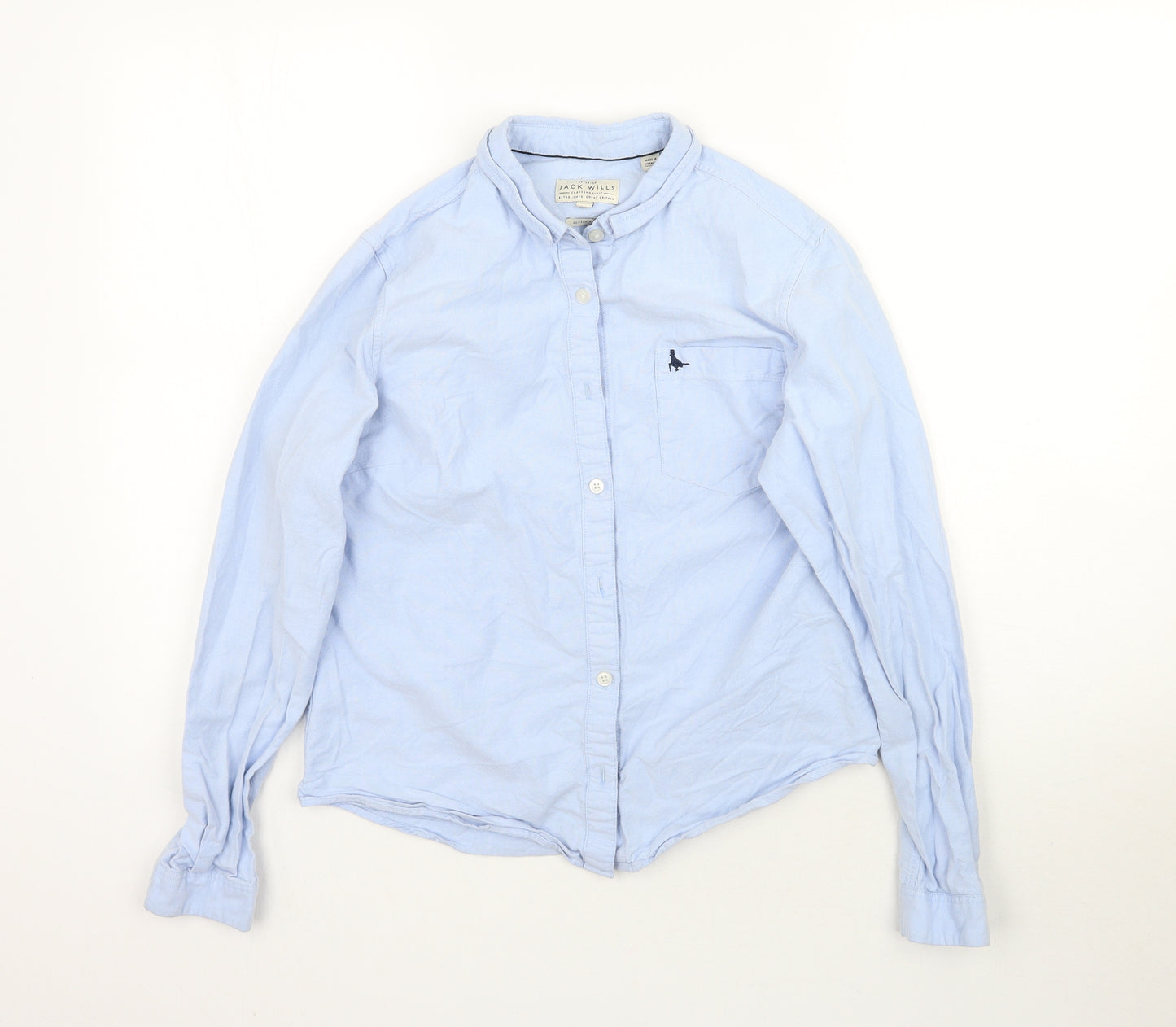 Jack Wills Womens Blue   Basic Button-Up Size 10