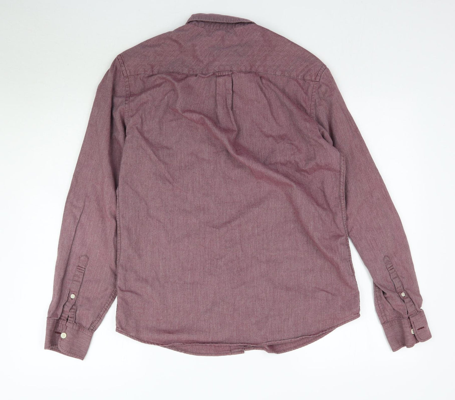 Marks and Spencer Mens Purple    Button-Up Size S
