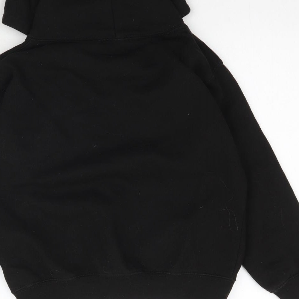 Preworn Boys Black   Pullover Hoodie Size S  - Dude with attitude