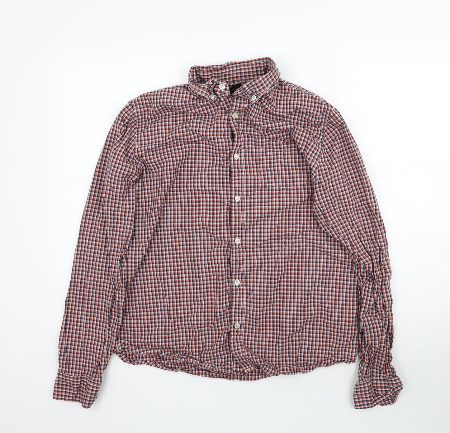 Gao Mens Multicoloured Plaid   Button-Up Size L