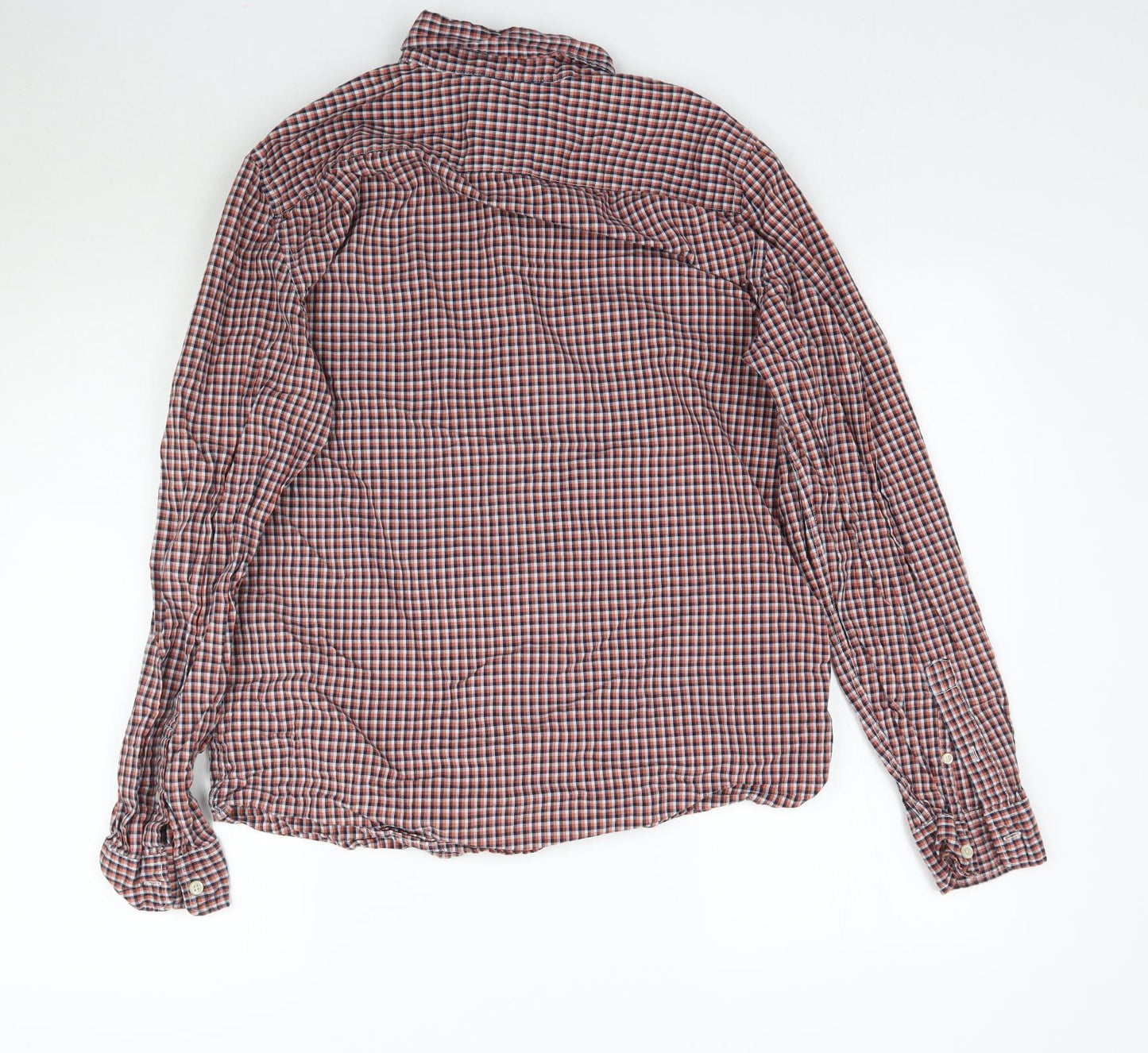 Gao Mens Multicoloured Plaid   Button-Up Size L