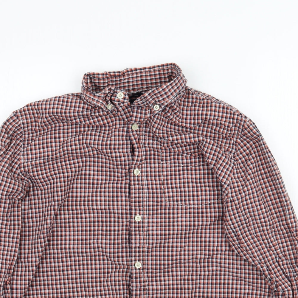 Gao Mens Multicoloured Plaid   Button-Up Size L