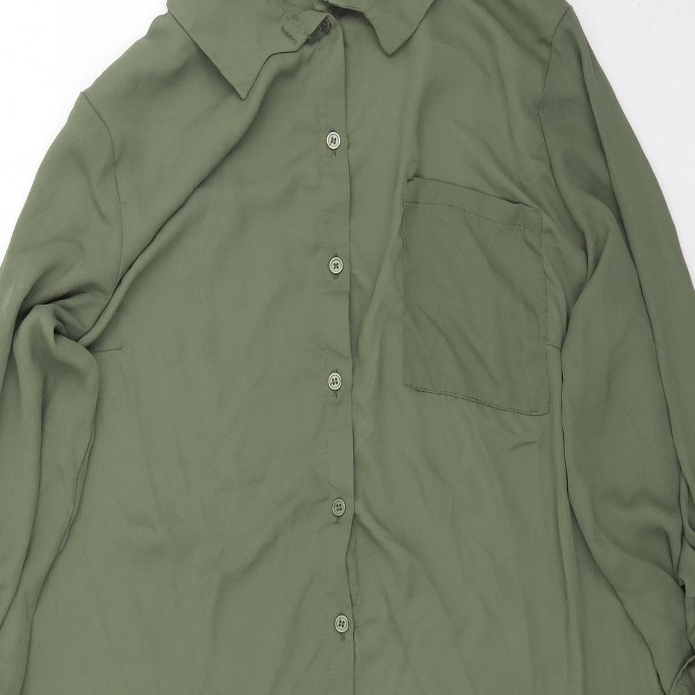 Atmosphere Womens Green   Basic Button-Up Size 18  - Long top / short dress
