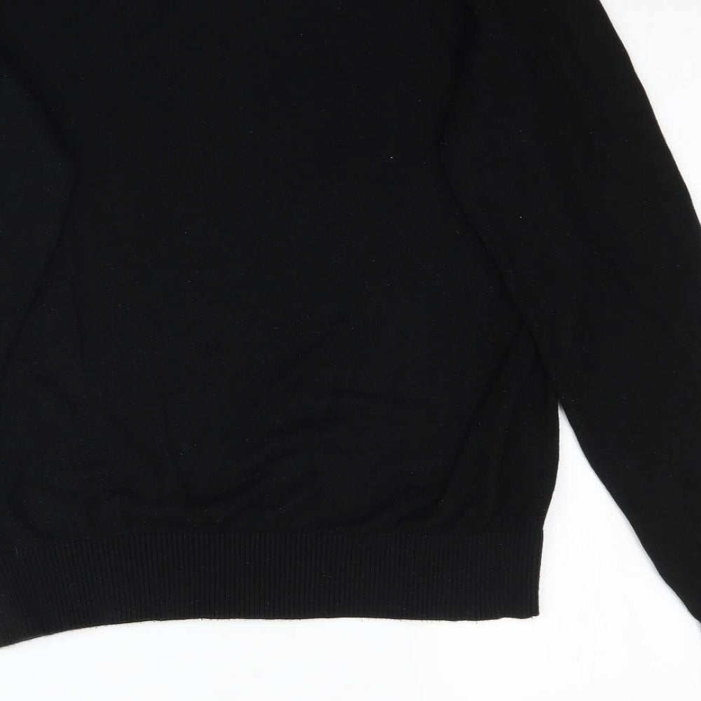 Bench Womens Black  Knit Pullover Jumper Size XL