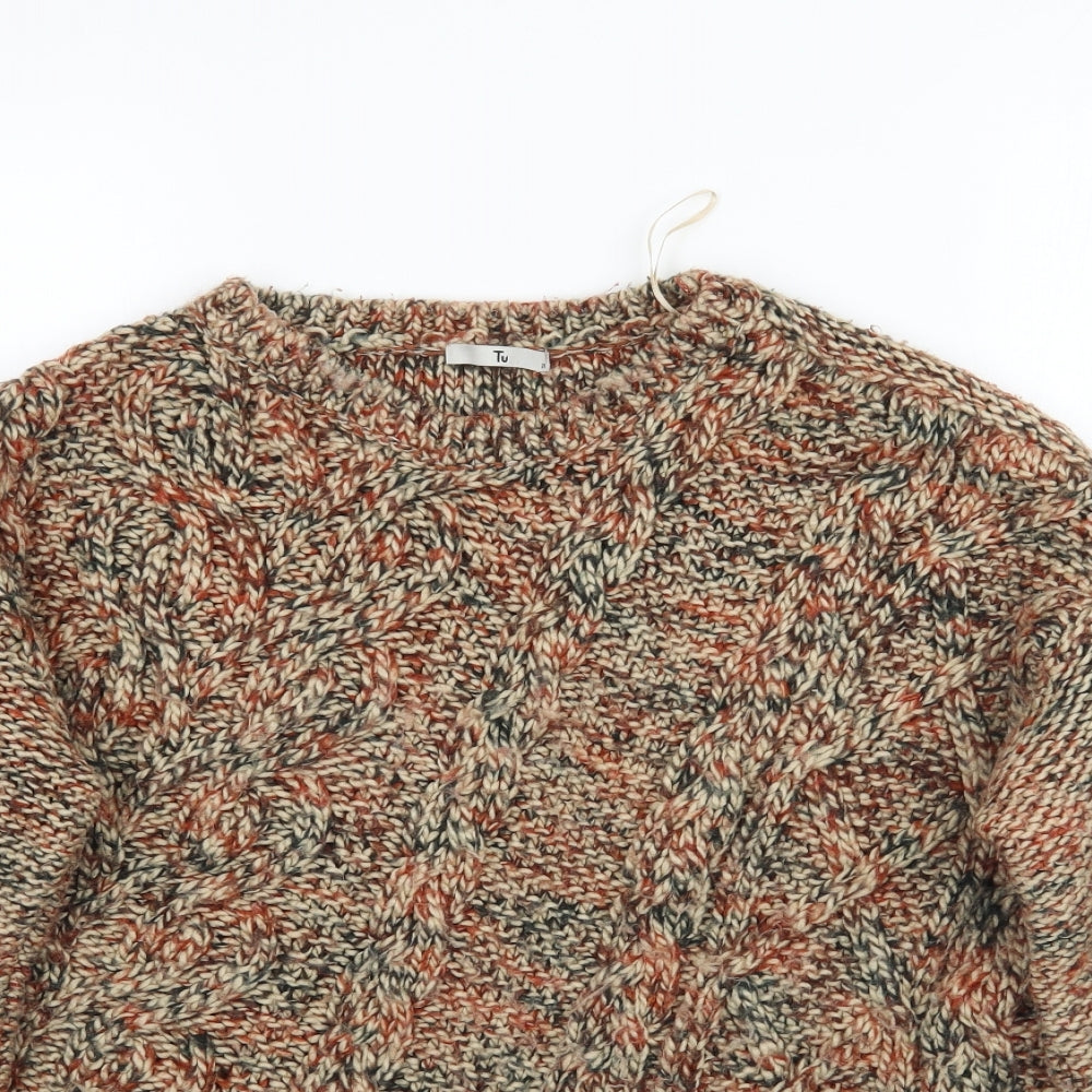 TU Womens Multicoloured  Knit Pullover Jumper Size 10