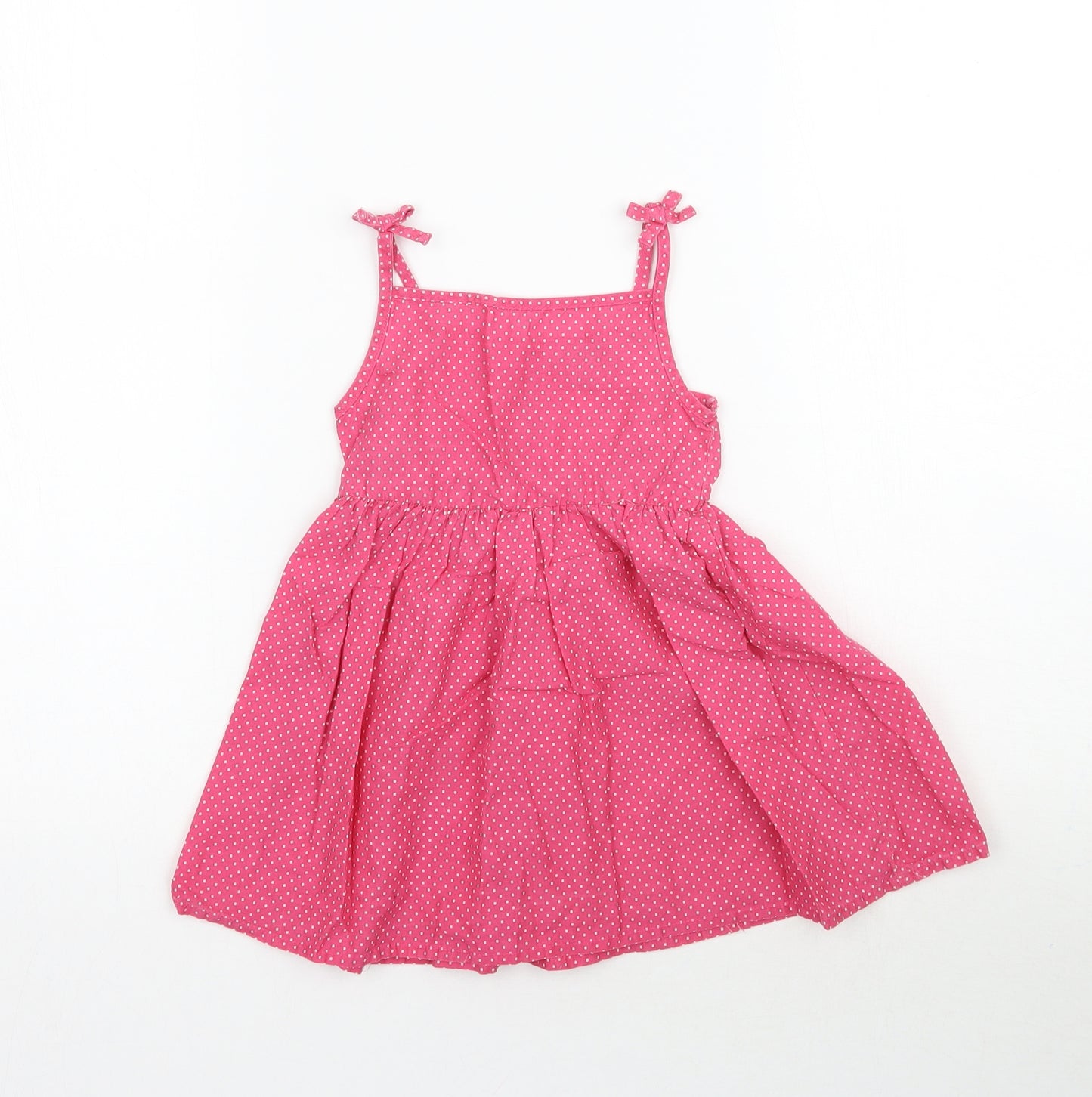 Primark Girls Pink Polka Dot  Fit & Flare  Size 18-24 Months