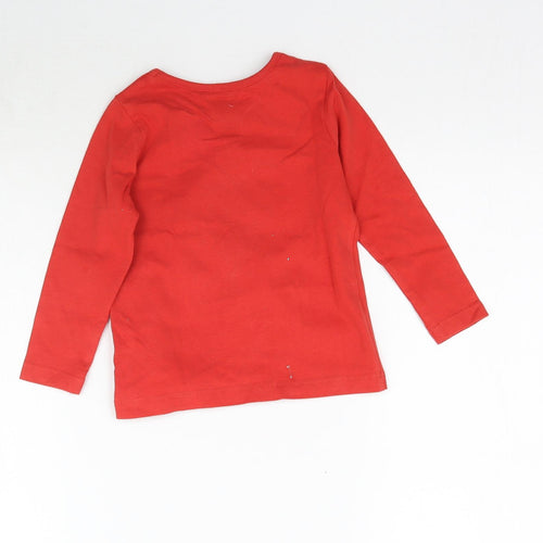 George Baby Red   Basic T-Shirt Size 18-24 Months  - Christmas present