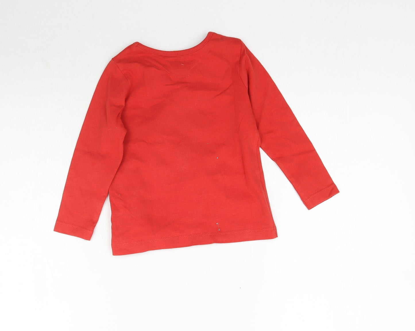 George Baby Red   Basic T-Shirt Size 18-24 Months  - Christmas present