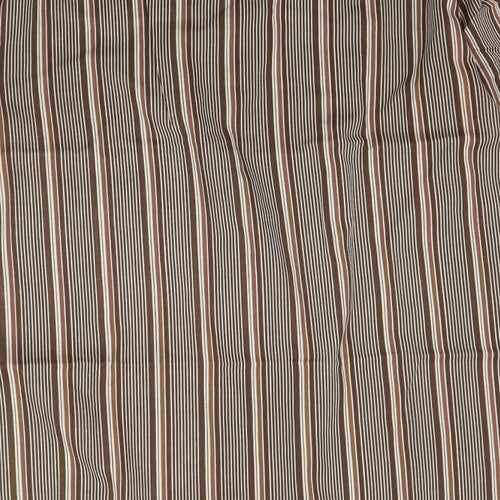 Preworn Mens Blue Striped   Button-Up Size 16.5