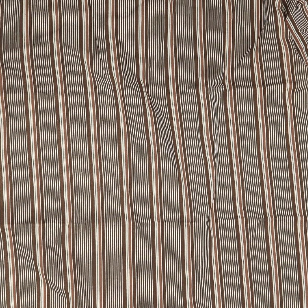 Preworn Mens Blue Striped   Button-Up Size 16.5