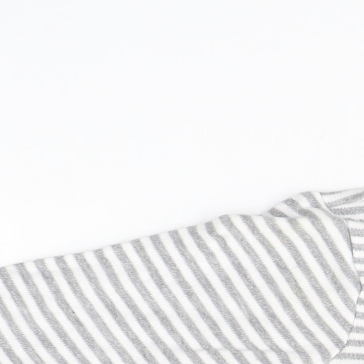 Pure Baby Boys Grey Striped Babygrow One-Piece Size 12-18 Months