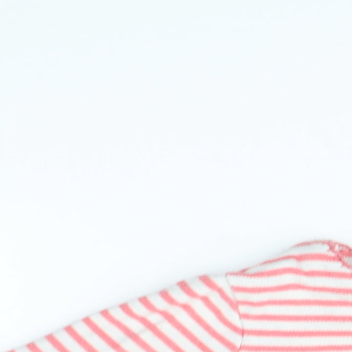 fred & flo Girls Pink Striped Babygrow One-Piece Size 9-12 Months