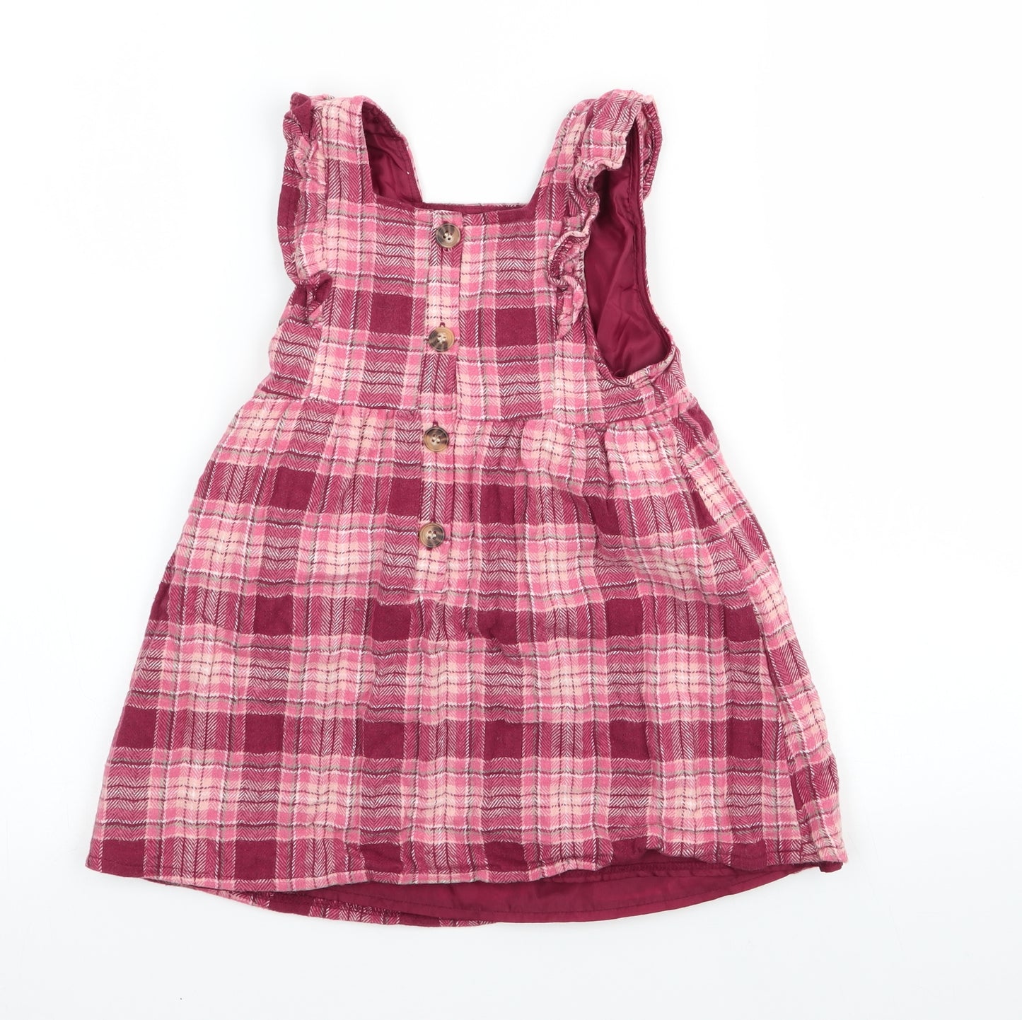Nutmeg  Girls Pink Check  A-Line  Size 2-3 Years