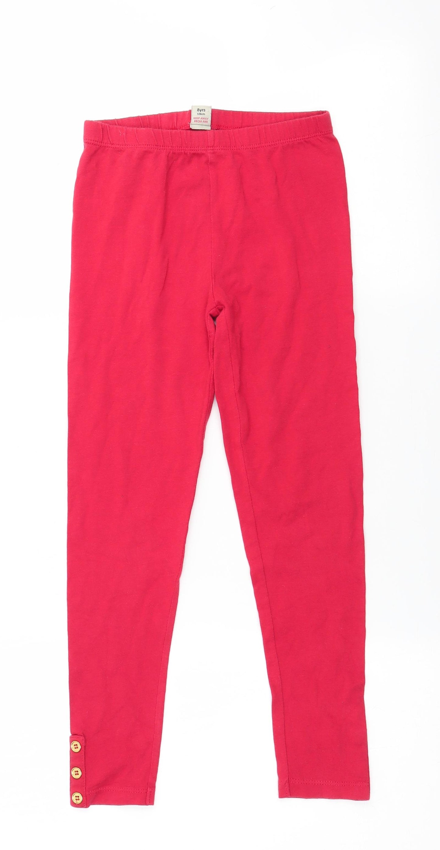 TU Girls Red   Jegging Trousers Size 8 Years