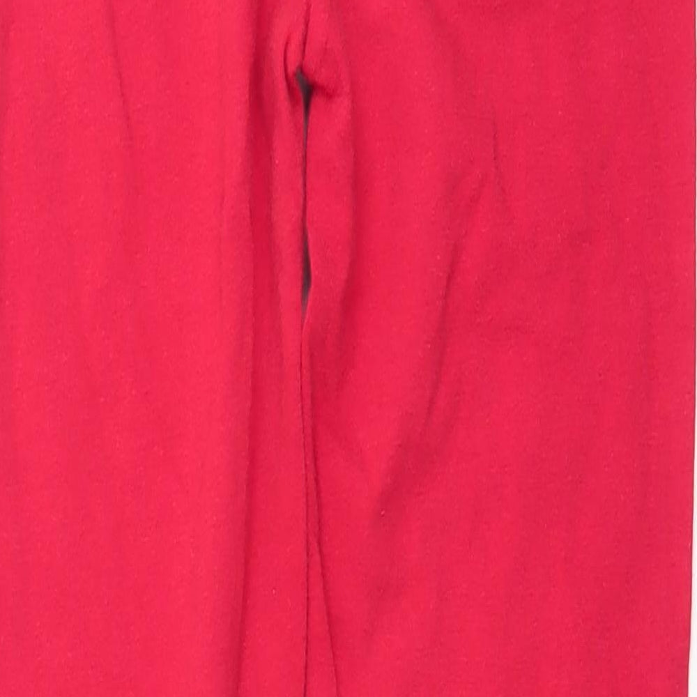 TU Girls Red   Jegging Trousers Size 8 Years