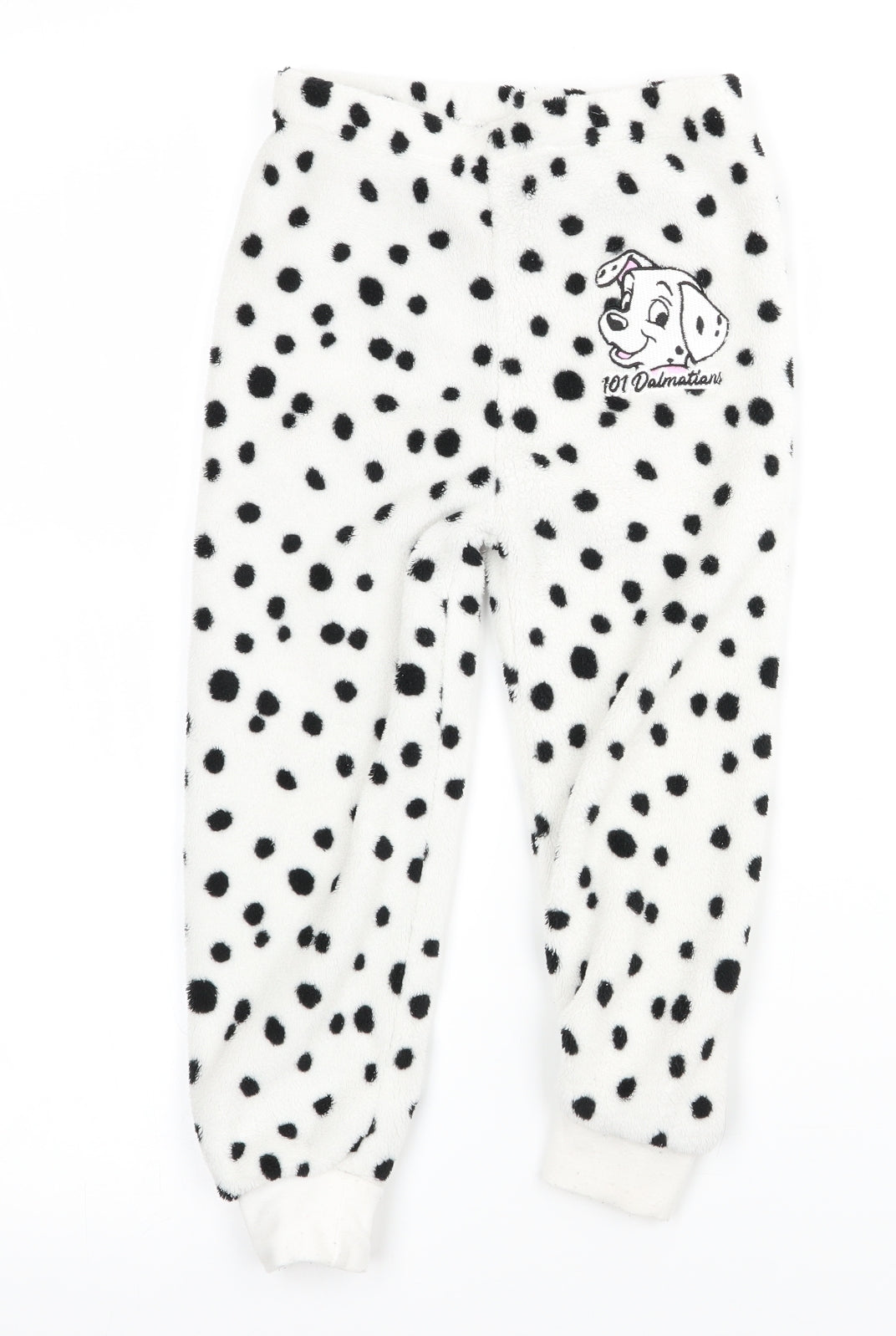 Primark  Girls White Polka Dot  Sweatpants Trousers Size 3-4 Years