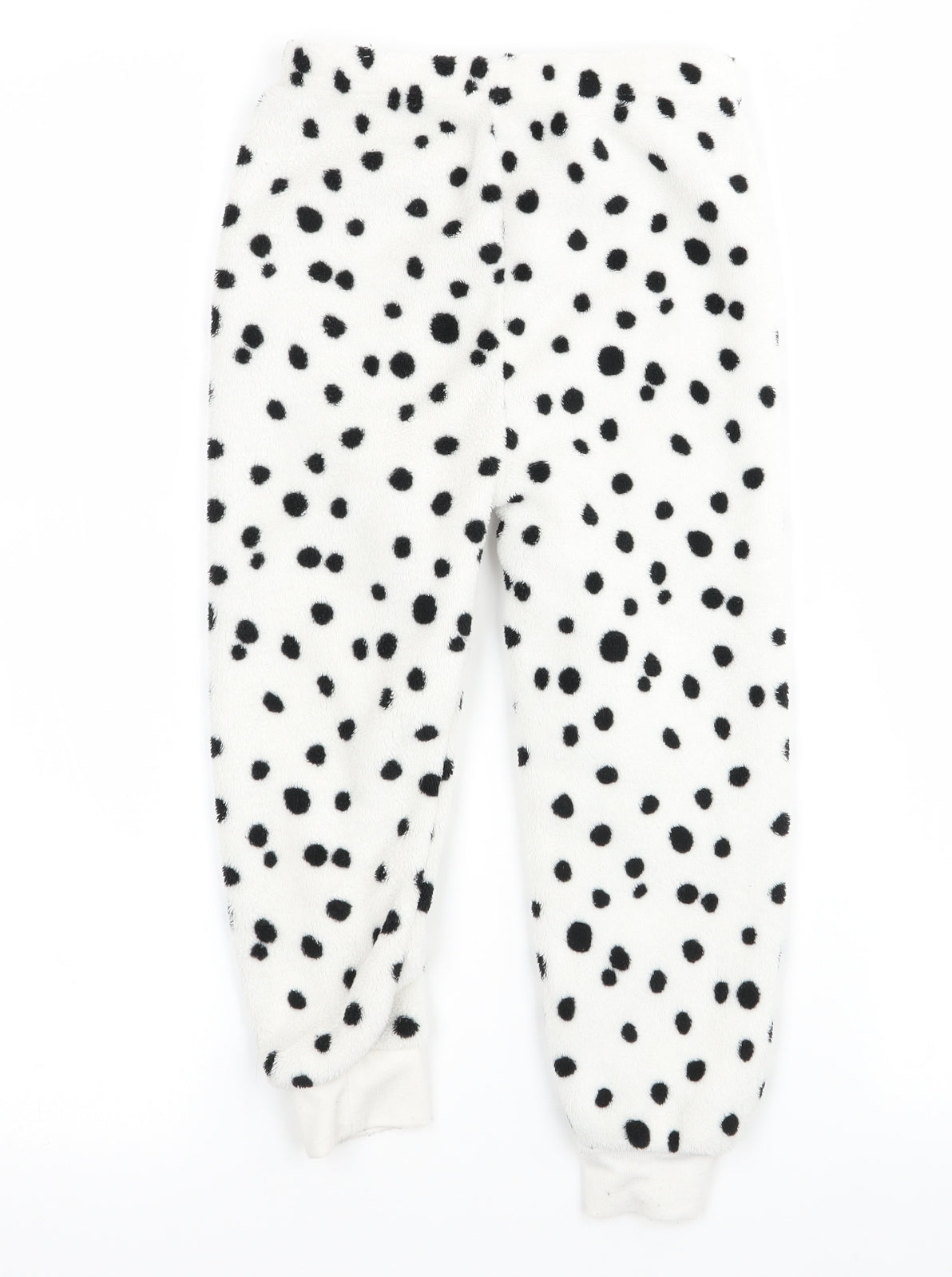 Primark  Girls White Polka Dot  Sweatpants Trousers Size 3-4 Years