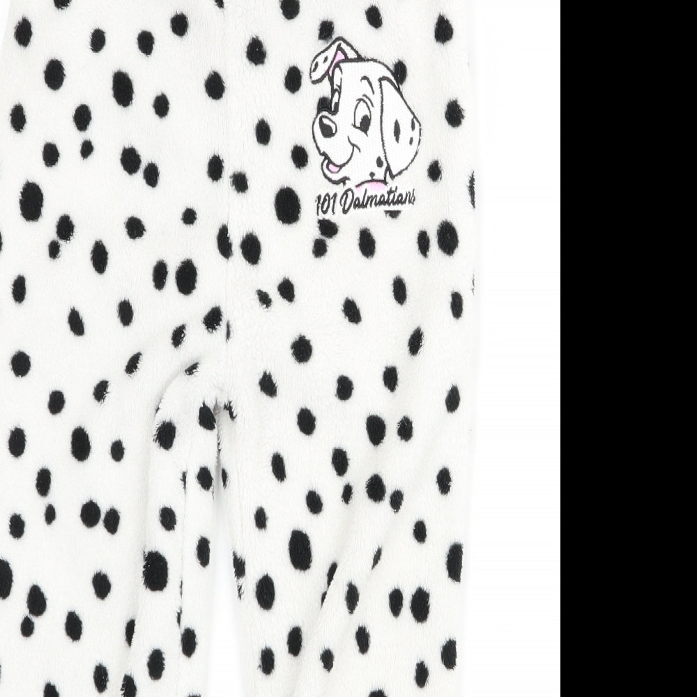 Primark  Girls White Polka Dot  Sweatpants Trousers Size 3-4 Years