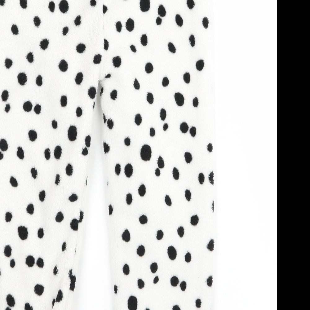 Primark  Girls White Polka Dot  Sweatpants Trousers Size 3-4 Years