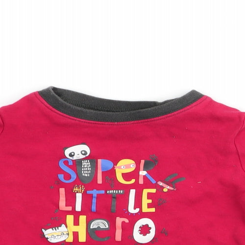 George   Red   Basic T-Shirt Size 9-12 Months