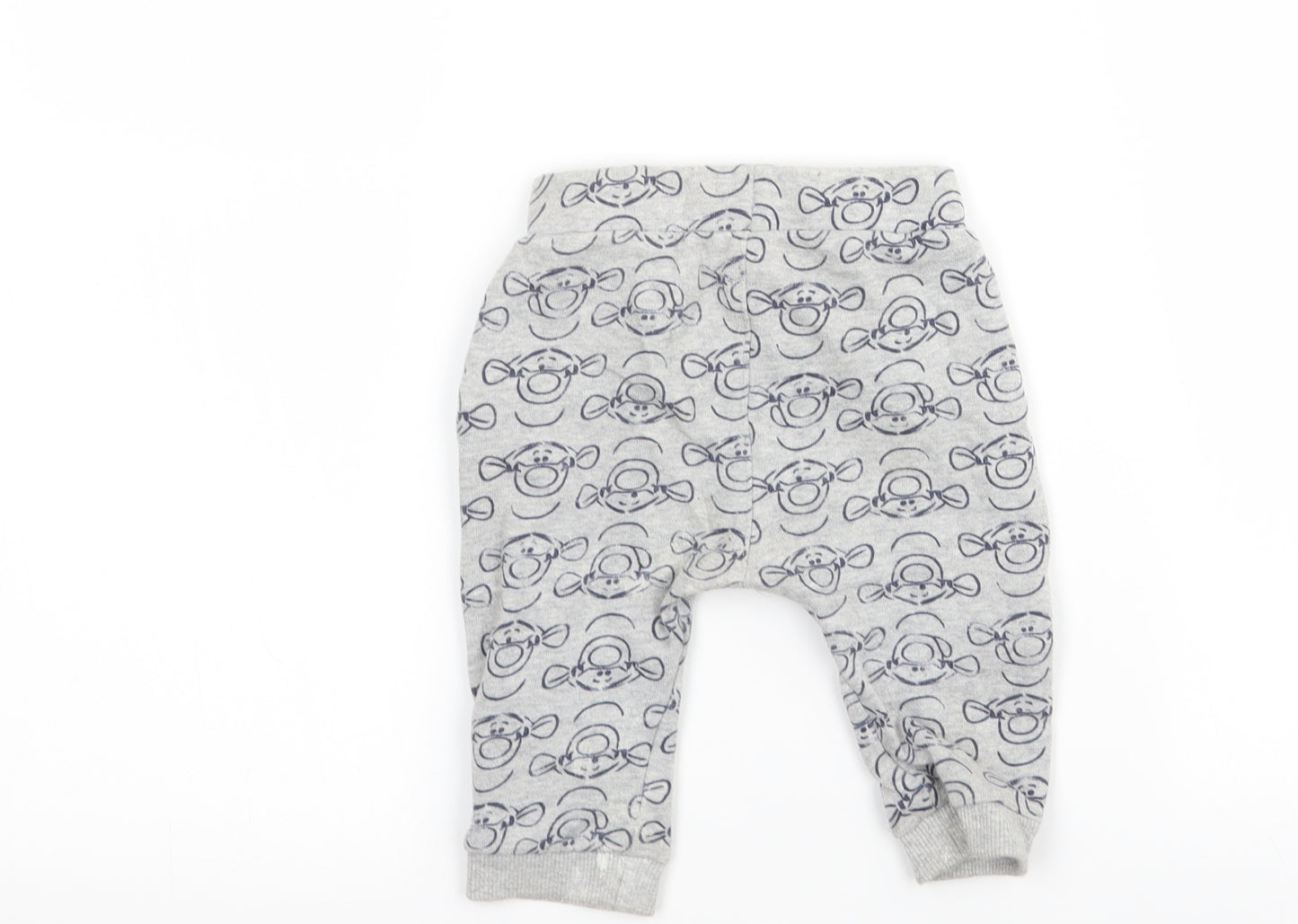 George  Boys Grey   Sweatpants Trousers Size 6-9 Months  - tigger