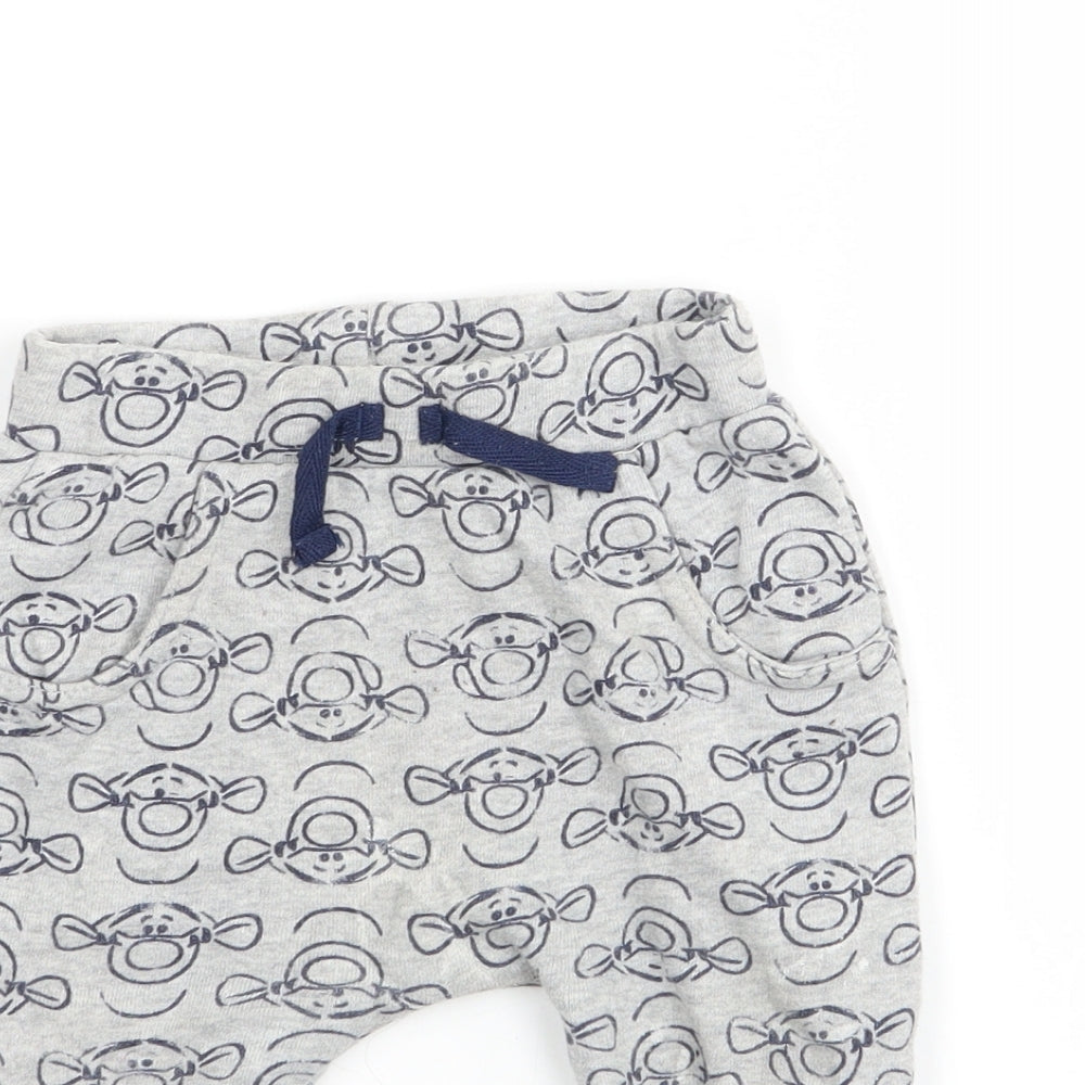 George  Boys Grey   Sweatpants Trousers Size 6-9 Months  - tigger