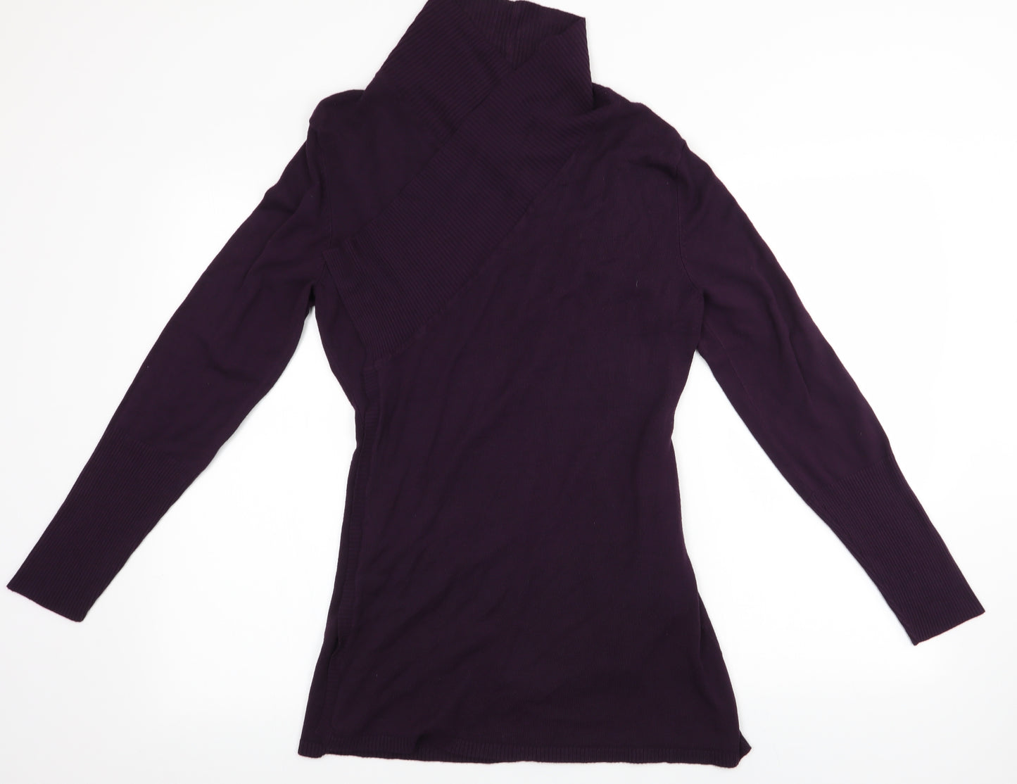M&Co Womens Purple   Cardigan Jumper Size M