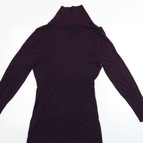 M&Co Womens Purple   Cardigan Jumper Size M