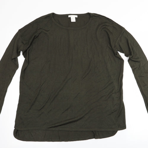 H&M  Womens Green   Basic T-Shirt Size S